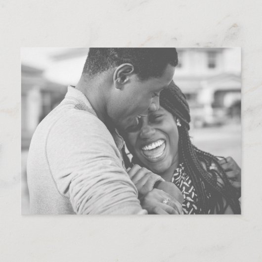 Hochzeitsstimmung im Memory-Foto freigeben Postkarte (Rückseite)