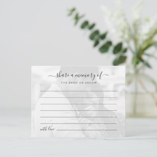 Hochzeitsstimmung im Memory-Foto freigeben Postkarte (Stehend Vorderseite)