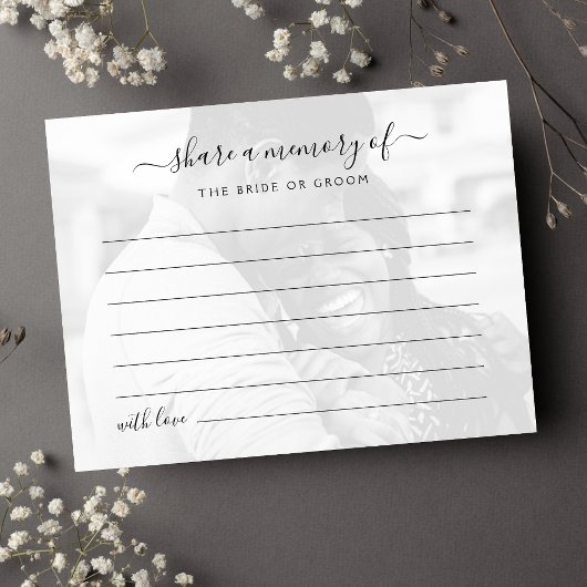 Hochzeitsstimmung im Memory-Foto freigeben Postkarte