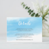 Hochzeitsstimmung im Wasser - Farbe am Meer Begleitkarte (Stehend Vorderseite)