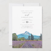 Hochzeitsstimmung im Wasserfarbenwasser von MOUNT Einladung (Vorderseite)