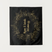 Hochzeitsstimmung im Winter Foto Stand Wandteppich (Vorderseite)