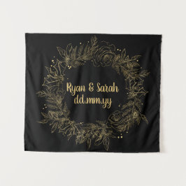 Hochzeitsstimmung im Winter Foto Stand Wandteppich