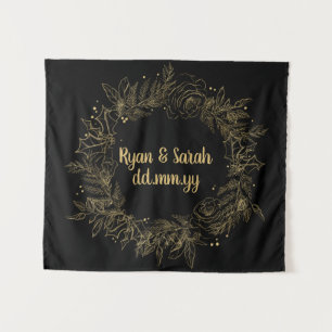 Hochzeitsstimmung im Winter Foto Stand Wandteppich