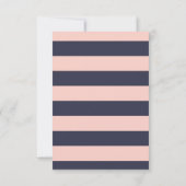 Hochzeitsstimmung in der Blue Love Birds-Blume ret Save The Date (Rückseite)