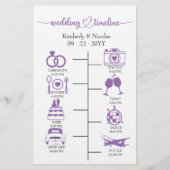 Hochzeitsstipendiaten Icon Chic Script Wedding Sta Briefpapier (Vorderseite)