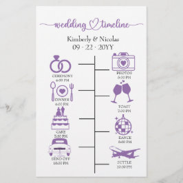 Hochzeitsstipendiaten Icon Chic Script Wedding Sta Briefpapier