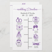 Hochzeitsstipendiaten Icon Chic Script Wedding Sta Briefpapier (Vorne/Hinten)