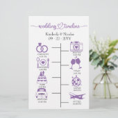 Hochzeitsstipendiaten Icon Chic Script Wedding Sta Briefpapier (Stehend Vorderseite)