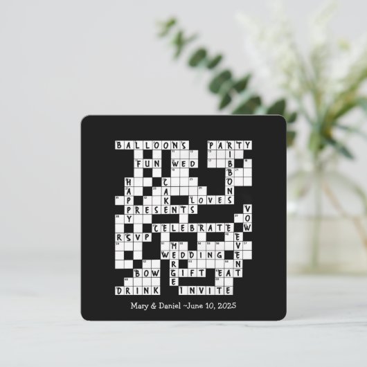 Hochzeitsstipendium Einladung (Stehend Vorderseite)