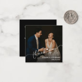 Hochzeitsstipendium Foto Vielen Dank Mitteilungskarte (Vorderseite/Rückseite Beispiel)