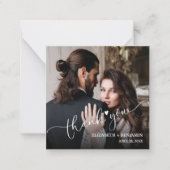 Hochzeitsstipendium Foto Vielen Dank Mitteilungskarte (Vorderseite)