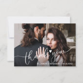 Hochzeitsstipendium Foto Vielen Dank Mitteilungskarte (Vorderseite)