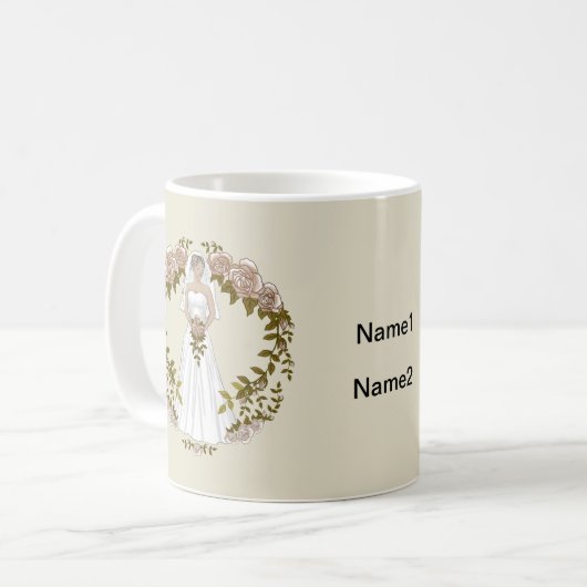 Hochzeitsstipendium für Liebende Tasse (Vorderseite Links)