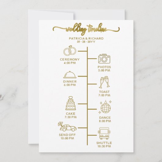 Hochzeitsstipenprogramm für Icon Chic Dankeskarte (Vorderseite)