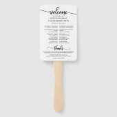 Hochzeitsstipenprogramm für Icon Chic Fächer (Rückseite)