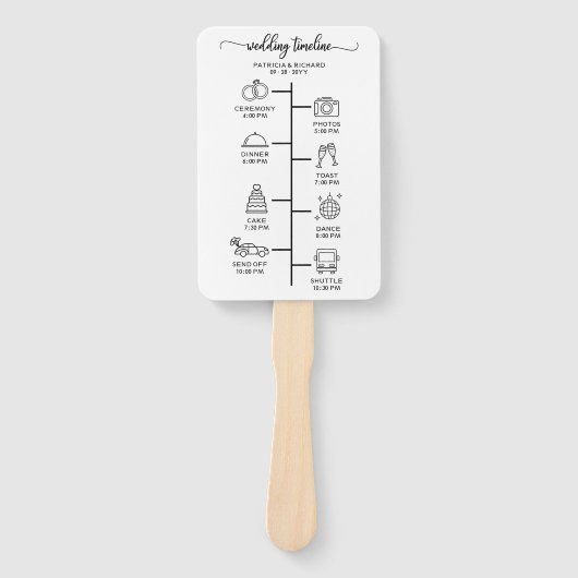 Hochzeitsstipenprogramm für Icon Chic Fächer (Vorderseite)