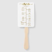 Hochzeitsstipenprogramm für Icon Chic Fächer (Vorderseite)