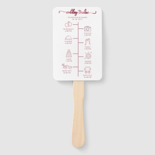 Hochzeitsstipenprogramm für Icon Chic Fächer (Vorderseite)