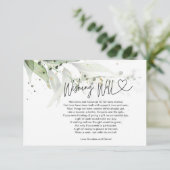 Hochzeitsstipenstitel Begleitkarte (Stehend Vorderseite)