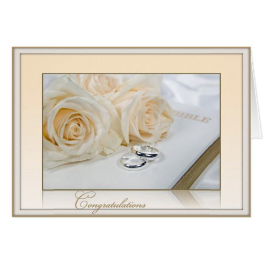 Hochzeitsstipps auf der heiligen Bibel (Vorderseite (Horizontal))