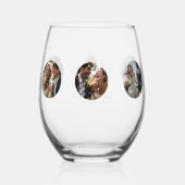 Hochzeitsstipps für Fotos Weinglas Ohne Stiel (Rückseite)