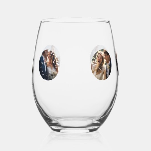 Hochzeitsstipps für Fotos Weinglas Ohne Stiel (Links)