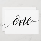 Hochzeitsstipps - Luxe Typografie - Schwarz 1 Einladung (Vorne/Hinten)