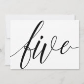 Hochzeitsstipps - Luxe Typografie - Schwarz 5 Einladung (Rückseite)