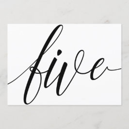 Hochzeitsstipps - Luxe Typografie - Schwarz 5 Einladung