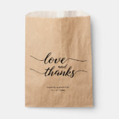 Hochzeitsstipps und dank Script Custom Leckerei Ta Geschenktütchen (Vorderseite)