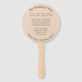 Hochzeitsstrand am Meer Muscheln Fächer (Rückseite)