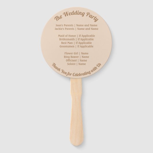 Hochzeitsstrand am Meer Muscheln Fächer (Rückseite)