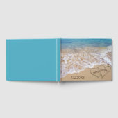 Hochzeitsstrand Herzen mit Namen Gästebuch (Voll)