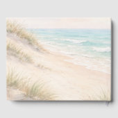 Hochzeitsstrand Küste Gästebuch (Rückseite)