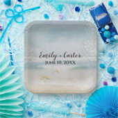 Hochzeitsstrand mit Starfish Pappteller (Party)