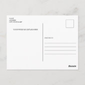 Hochzeitsstrasse mit Starfish Save the Date Postkarte (Rückseite)