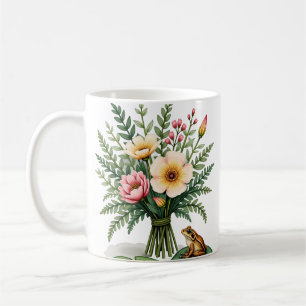 Hochzeitsstrauß Botanische Illustration Floraler T Kaffeetasse