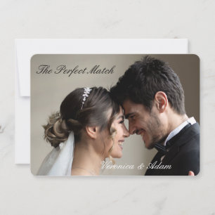 Hochzeitsstreichholzschachtel – Perfect Match Prem Einladung