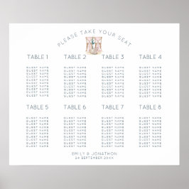 Hochzeitsstuhl 8 Tabelle 80 Quadrat Sitzplan Poster