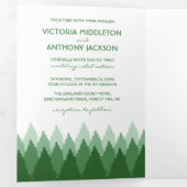 Hochzeitssuite für Grünwald Dreifach Gefaltete Einladung (Innen Erste Seite)