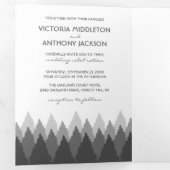 Hochzeitssuite im Grauwald Dreifach Gefaltete Einladung (Innen Erste Seite)