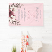 Hochzeitssuite mit Blumen (pink) Banner (InSitu)