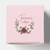 Hochzeitssuite mit Blumen (pink) Geschenkschachtel (Oben)