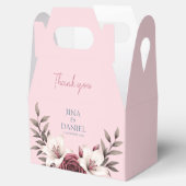 Hochzeitssuite mit Blumen (pink) Geschenkschachtel (Geöffnet)