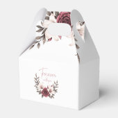 Hochzeitssuite mit Blumen (Weiß) Geschenkschachtel (Rückseite)