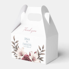 Hochzeitssuite mit Blumen (Weiß) Geschenkschachtel