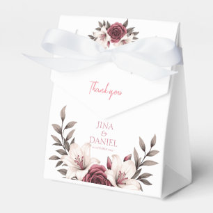 Hochzeitssuite mit Blumen (Weiß) Geschenkschachtel