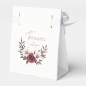 Hochzeitssuite mit Blumen (Weiß) Geschenkschachtel (Rückseite)