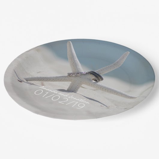 Hochzeitssuite Pappteller (Schrägansicht)